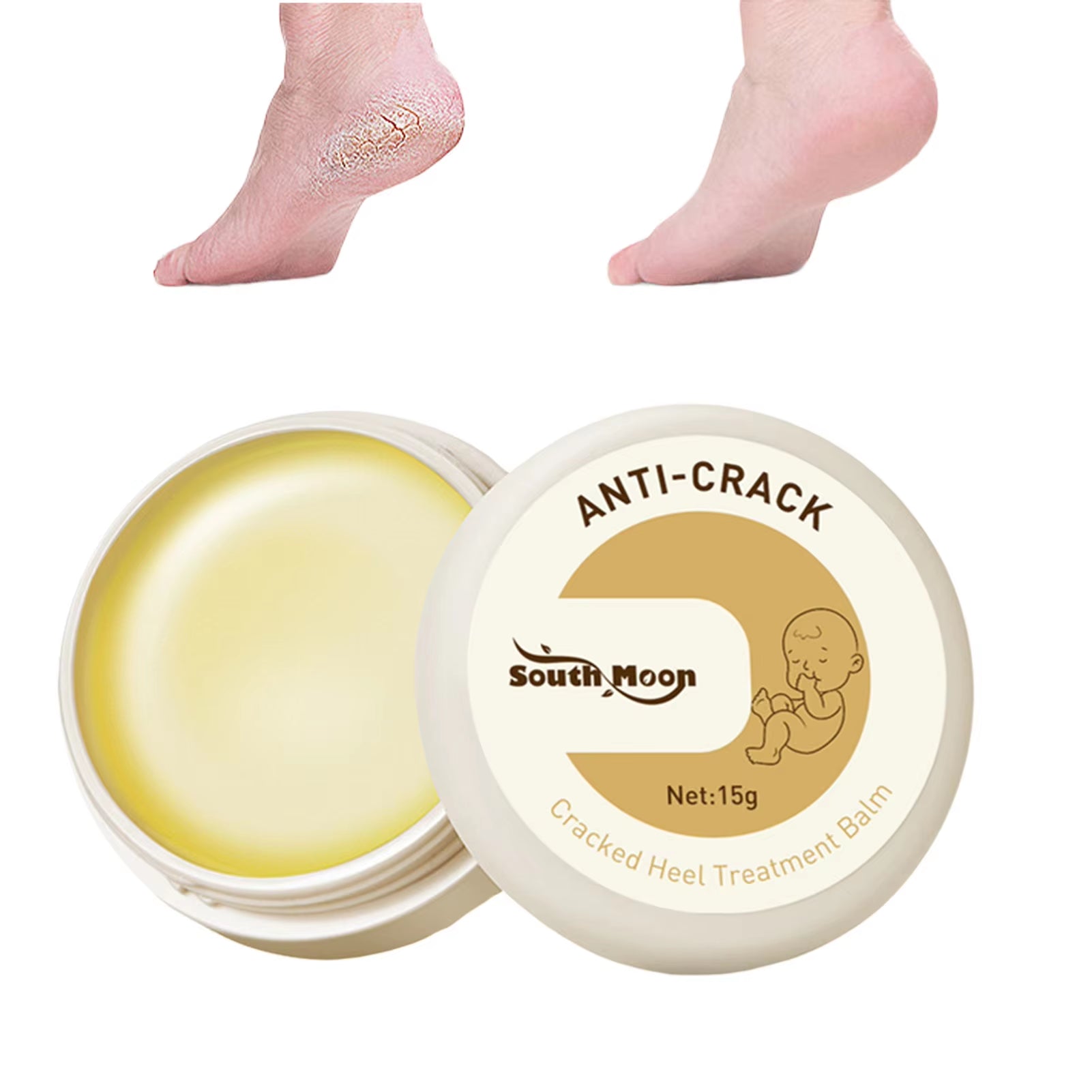 Exfoliator Foot Cream Dead Skin Remover Heel Crack Repair Treatment Moisturizing Hand Feet Anti-Drying Cracked Care Foot Mask